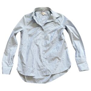 CUYANA STRIPED BUTTON DOWN SIZE XS REFINED CLASSIC SOPHISTICATED CHIC